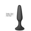 Plug anal noir 11.5cm avec ventouse - CC5700401010