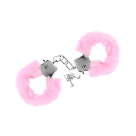 Menottes fourrure roses de poignets avec sécurité - CC5140030050