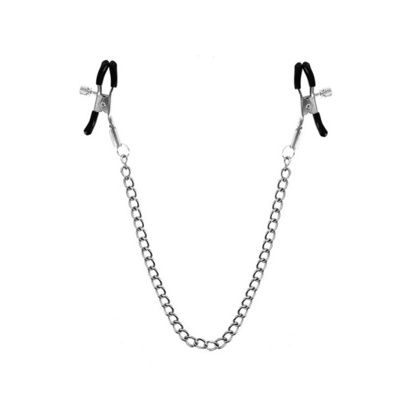 Chaîne pinces à seins 45cm embouts de protection - CC570046