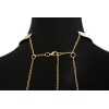 Bijou Tour de cou avec chaines de corps doré