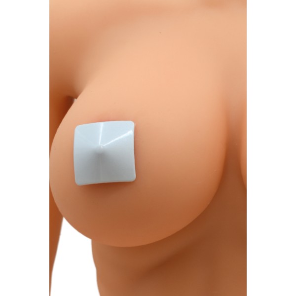 Nipple Métal blanc Cache tétons carré