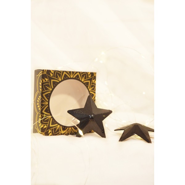 Nipple Métal noir Cache tétons d'étoile