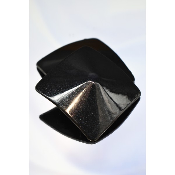 Nipple Métal noir Cache tétons carré