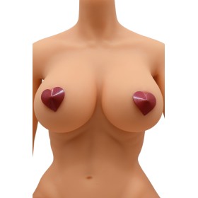 Nipple Métal rouge Cache tétons cœur