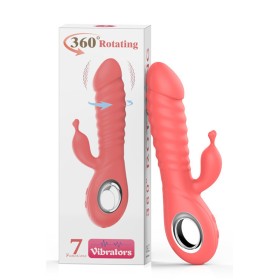 Vibromasseur rabbit rotatif 7 vibrations USB - TOZ-025B