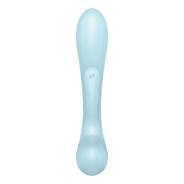 2 en 1 Rabbit point G avec stimulateur de clitoris et Wand Bleu USB Triple Oh Satisfyer - CC597813
