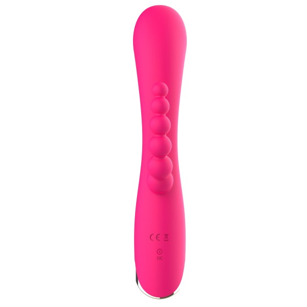 Vibromasseur triple stimulation très puissant rose USB - WS-NV062PNK