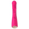 Vibromasseur rabbit rose chauffant avec fonction va-et-vient, USB - WS-NV040