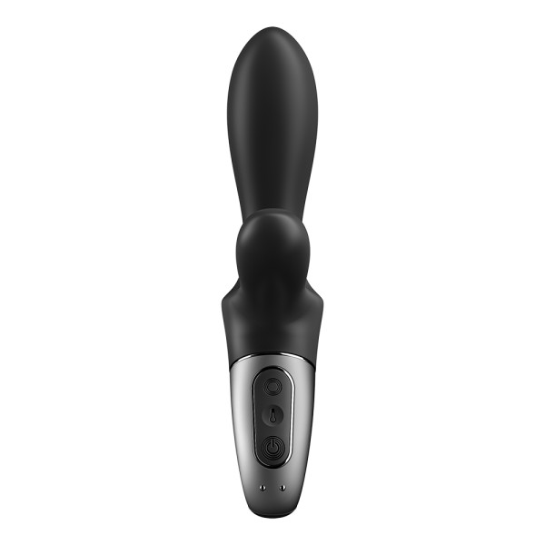 Vibromasseur rabbit noir USB, chauffant et connecté Heat Climax  Satisfyer - CC597791