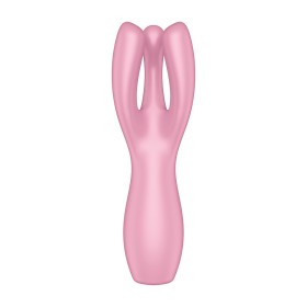 Vibromasseur point G avec stimulateur de clitoris USB rose Threesome 3 Satisfyer - CC597778