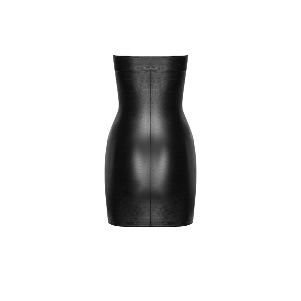 Mini robe bustier Wild F317 wetlook effet croco