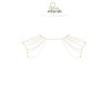 Bijoux épaules et dos en chainettes métalliques dorées