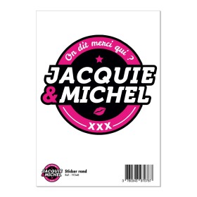 Grand sticker JM rond noir