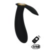 ERNEST, Mini vibromasseur avec stimulateur clitoridien USB, avec télécommande - BQ155BLK