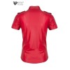 Chemise manches courtes wetlook rouge Carlo - Regnes