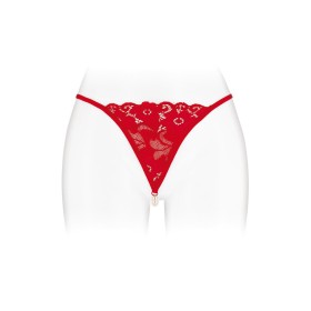 String avec perles Venusina - rouge