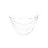 bijou pinces tétons avec 4 chainettes doré rose - SO-0188