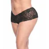 Shorty grande taille noire en dentelle - MAL90XBLK