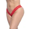 String brésilien rouge en dentelle grande taille - MAL93XRED