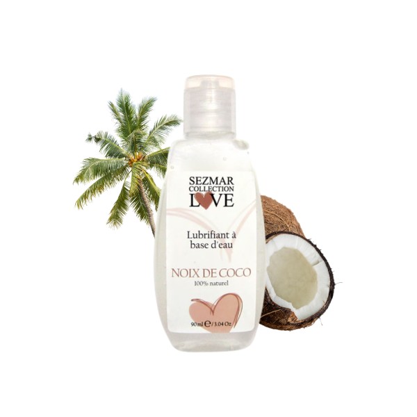 Lubrifiant à base d'eau 100% naturel Noix de Coco 90 ml - SEZ087