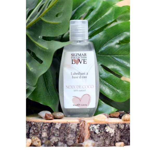 Lubrifiant à base d'eau 100% naturel Noix de Coco 90 ml - SEZ087
