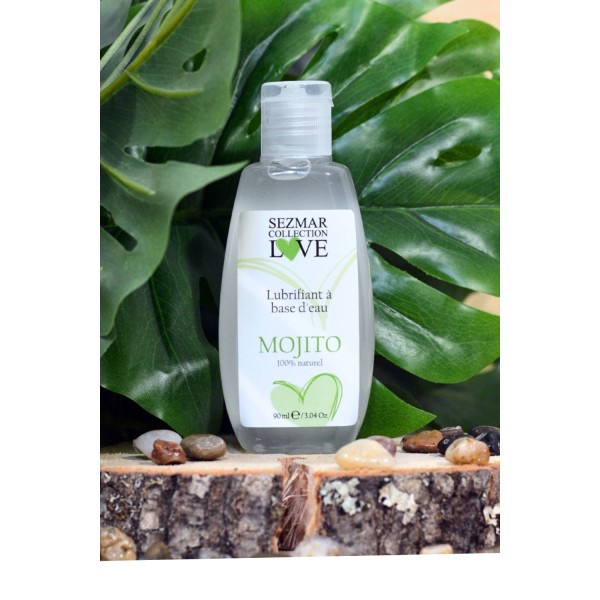 Lubrifiant à base d'eau 100% naturel Mojito 90 ml - SEZ084