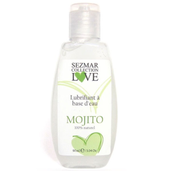 Lubrifiant à base d'eau 100% naturel Mojito 90 ml - SEZ084