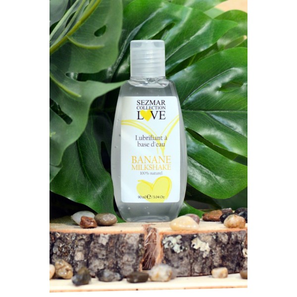 Lubrifiant à base d'eau 100% naturel Banane Milkshake 90 ml - SEZ083