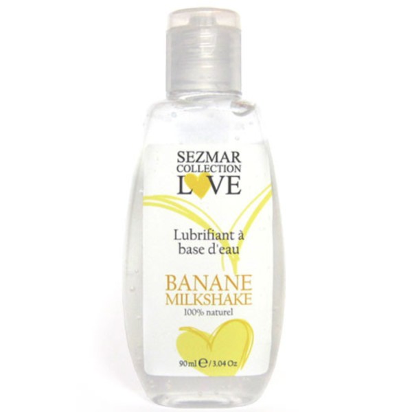 Lubrifiant à base d'eau 100% naturel Banane Milkshake 90 ml - SEZ083