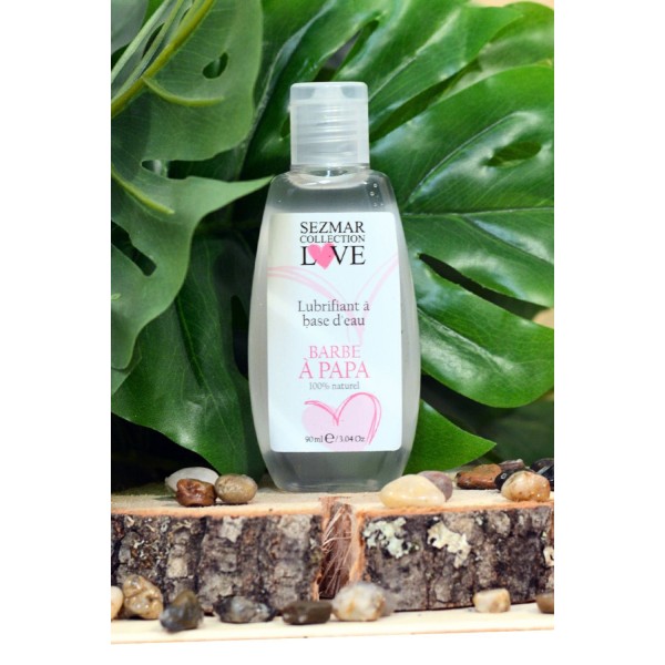 Lubrifiant à base d'eau 100% naturel Barbe à Papa 90 ml - SEZ081