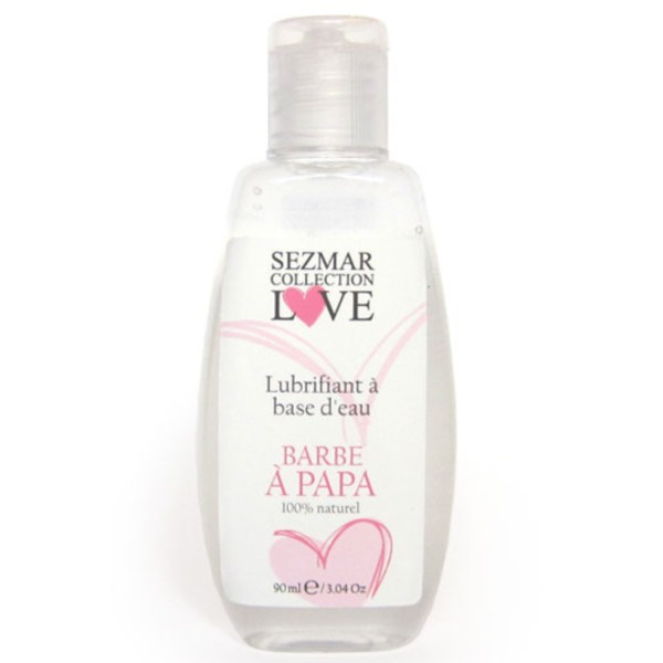 Lubrifiant à base d'eau 100% naturel Barbe à Papa 90 ml - SEZ081
