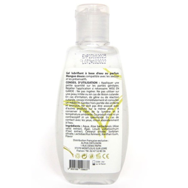 Lubrifiant à base d'eau 100% naturel Mangue Douce 90 ml - SEZ079