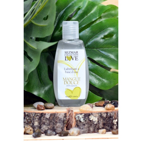 Lubrifiant à base d'eau 100% naturel Mangue Douce 90 ml - SEZ079