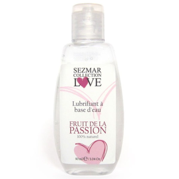 Lubrifiant à base d'eau 100% naturel Fruit de la passion 90ml - SEZ078