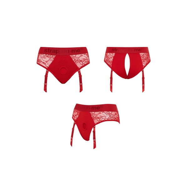 Harnais lingerie Diva rouge - Strap On Me