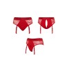 Harnais lingerie Diva rouge - Strap On Me