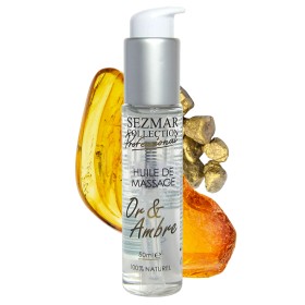 Huile de massage professionnelle Or  Ambre 100% naturelle 50 ml - SEZ094
