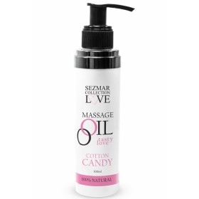 Huile de massage comestible Barbe à papa 100ml - SEZ053A