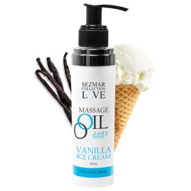Huile de massage comestible Vanille glacée 100ml - SEZ063A