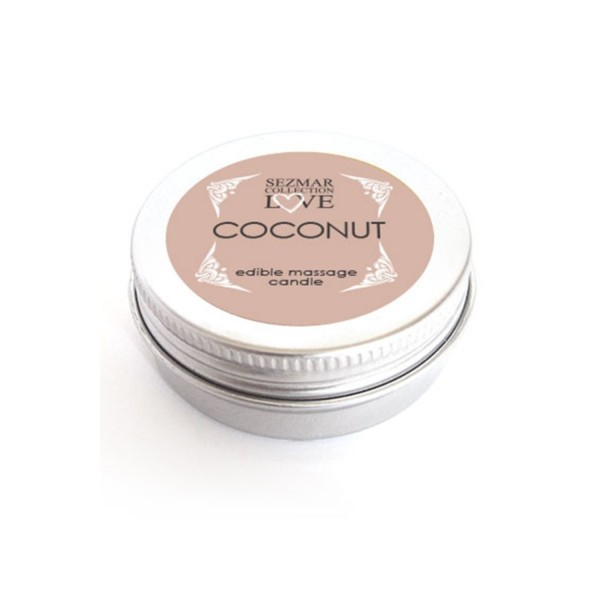 Mini Bougie de massage Noix de coco 30ml - SEZ077