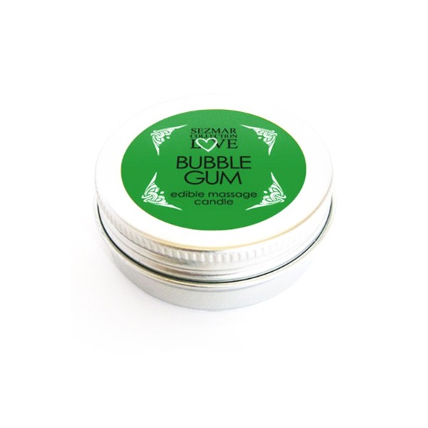 Mini Bougie de massage Bubble Gum 30ml - SEZ0066