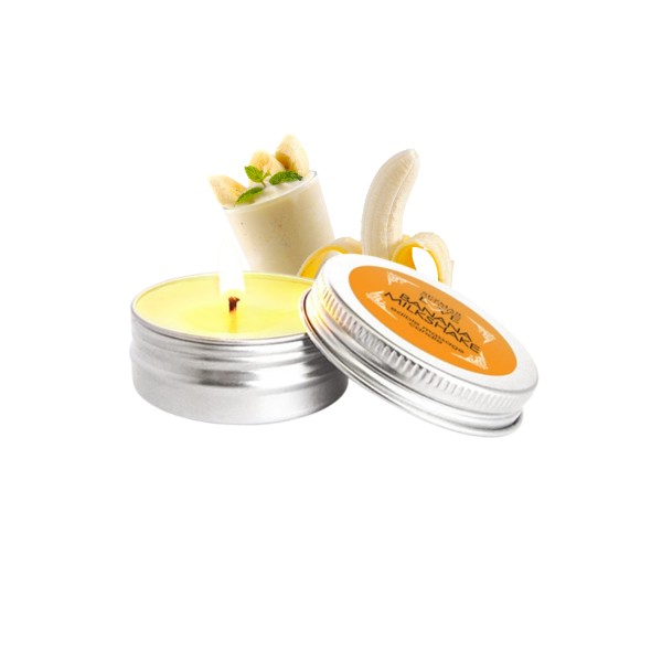 Mini Bougie de massage milshake banane 30ml - SEZ073