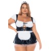 Costume sexy soubrette grande taille 3 pièces - MAL60043XASHW