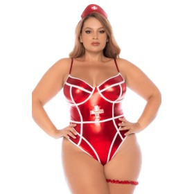 Costume sexy infirmière grande taille 3 pièces - MAL60041XASHW