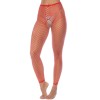 2 en 1 Top ou pantalon en résille rouge - MAL1120RED