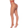 Collant large maille rouge - MAL1106RED