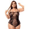Body grande taille résille noire - MAL1103XBLK