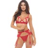 Ensemble 3 pièces rouge - REN53050-TRED