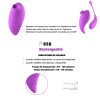 2en1 Stimulateur clitoridien à picots par aspiration avec son œuf vibrant à distance violet - 0-B0009PUR