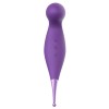 Oiseau du Paradis - Vibromasseur 2 en 1 avec vibration clitoridienne par membrane et embout stimulateur violet - CR-820PUR